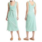 Rails NWT  Meg Stripe Tie Waist Cotton Green Dress Size 2X Photo 1
