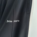 Palm Angels Track Pants Womens Large 44 Black Striped Wide Leg Street Sporty US8 Photo 4