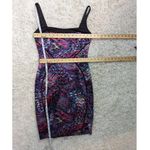 Jay Godfrey Sleeveless Watercolor Print Satin Sheath Dress Black Size 4 Photo 6