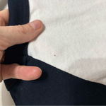 Disney  Parks Women’s Baseball Ringer Tee in White and Navy - Size M Photo 3