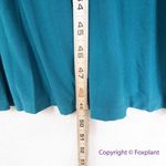 Eloquii Knot Front Pleated Skirt Dress in teal, size 16 Photo 9