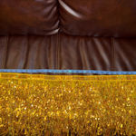 Gold Sequin Wrap‎ Skirt Rave Swimsuit Cover Sarang Size M Photo 4
