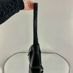 Fossil Vintage 90s Y2K Black Leather Edgy Grunge Moto Small Shoulder Bag Purse Photo 5