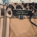 Blue Blush Mini Leather Cheetah Skirt Photo 2