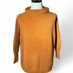 Free People Oversized Tunic Sweater Dress Roll Neck Long Sleeve Gold Mustard Photo 0