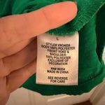 Adrienne Vittadini  L Green Embroidered Poet Blouse Boho Eyelet Photo 3