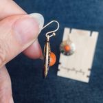 Bohemian, Colorful, Floral Petal Cutout Fashion Dangle Earrings Silver Photo 5