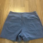Athleta Blue Gray Trekkie Outdoor Hiking Shorts Sz 4 Photo 5