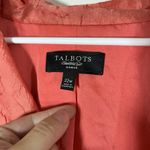 Talbots Women Blazer Silk Sz 22W Red Career Business Office Corporate Workwear Photo 2