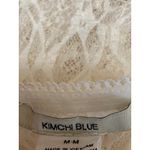 Kimchi Blue Womens White Lace Sweetheart Neck Long Sleeve Peplum Blouse Top Sz M Photo 2