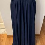 David's Bridal New David’s Bridal women’s Elegant One-Shoulder bridesmaid Navy wedding Dress Photo 11