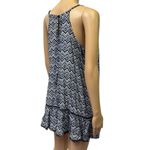 IslandHaze Spaghetti Strap Blue and White Print Mini Coverup Dress Womens Medium Photo 4