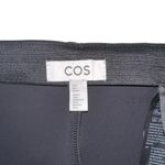 COS Straight Leg Black Pull On Elastic Waist High Rise Pants SMALL Photo 2