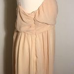 Formal Dress spaghetti strap formal blush tan color. Raw hem can be altered to … Size XXL Photo 3