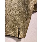 Cache Elaborate Gold Brocade Top Jacket New Silver Gold Bead Trim Lined NWT $228 Photo 6