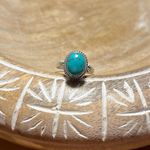 Sterling Silver Turquoise Stone 925  Adjustable Ring Photo 0