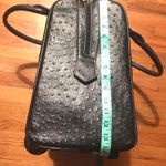 Black Faux Leather Weekend Travel Bag. Photo 6