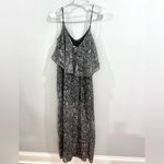 Ultra Flirt Ruffle top snakeskin print maxi dress size small Photo 1