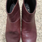 Toms  Leila oxblood leather booties size 9.5 Photo 0