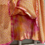Rickie Freeman For Teri Jon Pink Tweed Tie Dye Ruffle A Photo 9