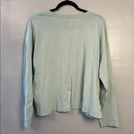 Pact women’s long sleeve front pocket Tee. Size extra large. Mint green. Photo 3