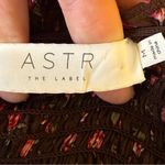 ASTR the Label Floral Print Smocked Babydoll Top Brown Pink Ditsy Med Milkmaid Photo 9