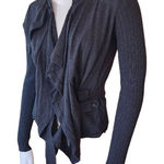 Karen Millen  Gray Ruffle Cardigan (2) Photo 0