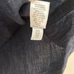 Garnet Hill Essential 100% Linen Pull On Denim Mini Skirt Pocket Chambray Size L Photo 6