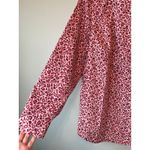 Lands' End Women 18W No Iron Supima Cotton Floral Print Long Sleeve Button Up Top Photo 2