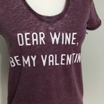 Grayson Threads NWOT Dear Wine Valentine Burgundy TShirt Top New Photo 2