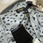 Maje guipure shirt with collar in blue sky Photo 9