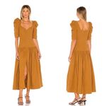 Mara Hoffman 🆕  Phaedra Linen Maxi Dress Khaki Sz 0 Photo 12