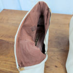 Louise et Cie  Verdana White Leather Heeled Ankle Boots Size 9.5M Photo 8