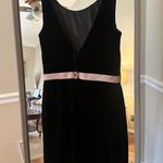 Alfred Angelo Women's  Black Velvet Bridesmaids/Cocktail Dress Size 8 Photo 2