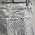 Pistola Cassie Super High Rise White Straight Leg Jeans Distressed Photo 5