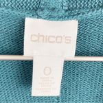 Chico's Janessa Long Sweater Vest Open Front Cardigan Goddess Green Size Small Photo 5
