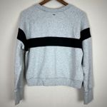 Misha Nonoo Memphis Sweatshirt Womens XXL Gray Black Combo Cropped Raglan Sleeve Photo 5