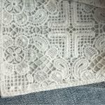 American Eagle Womens Shortie Shorts Blue With Lace Pockets Stretch Size 6 Photo 3