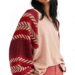 Free People x WE THE FREE Women’s Rainbow Dreams Puff Sleeve Knit Top Photo 0