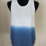 Live Love Dream  Ombre White and Blue Tank Top Size M Photo 0