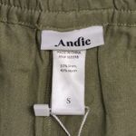 ANDIE NWT  The Short Ivy Green Elastic Waist Drawstring Pockets Casual Shorts S Photo 4