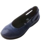 ARCOPEDICO L58 Crackle Texture Backstrap Flat Shoe Comfort Boho Retro EU40 /US 9 Blue Photo 3
