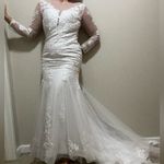 SheIn NWT  Wedding Dress Size 6 • Lace & Tulle Bridal Gown • Long Train • Bride Photo 4
