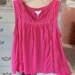 Crown & Ivy Pink Eyelet Beachy Flowy Top Photo 0