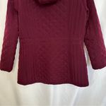 Laundry by Shelli Segal Jacket Coat Womens Large Quilted Red Burgundy Winter Photo 11