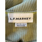 L.F. Markey Tank Top Women 2‎ Green Organic Cotton Ribbed Knit Athleisure Yoga Photo 6