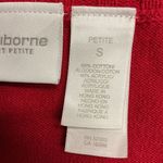 Liz Claiborne Liz Claiborne Lizsport Pettite Sleeveless Sweater Top Size SP Red Cozy Knit Photo 9