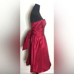 David's Bridal - Trendy Red Strapless Midi Dress Size 8 Photo 1