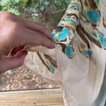 Very Vollbracht Women's Vintage Cream & Turquoise Topper One Size Blue Size undefined Photo 5