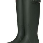 Hunter  Women's Original Tall Gloss Rain Boots in black. Size 10 Photo 0